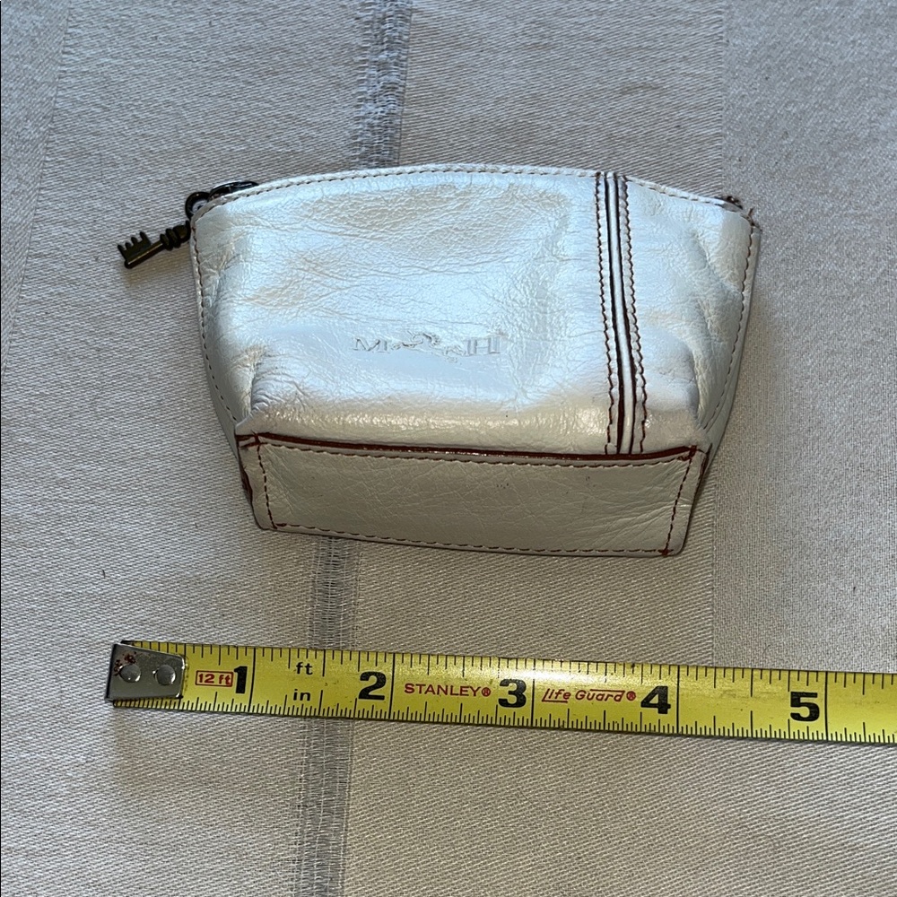 Vintage Mario Hernandez White Leather Coin Pouch - Picture 9 of 10